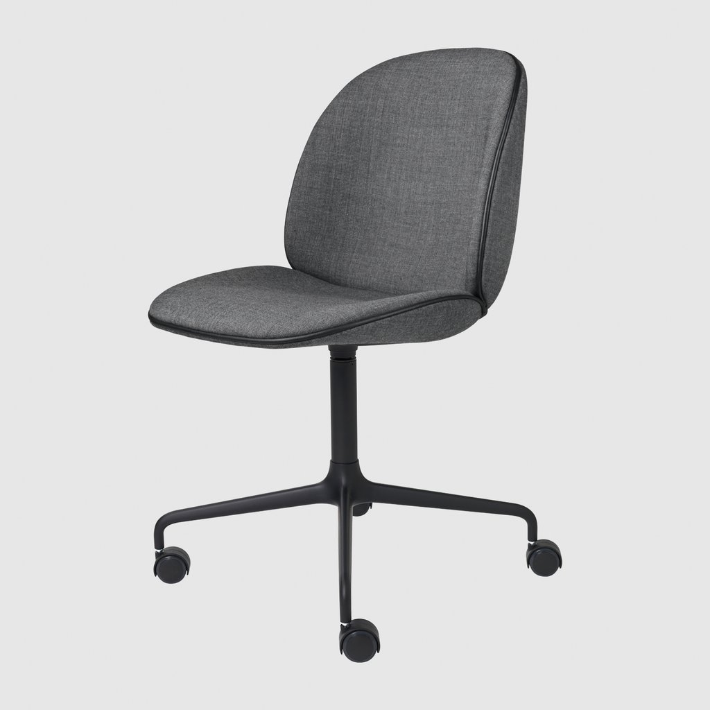 Beetle Meeting Chair - Fully Upholstered - 4-Star Base W/ Castors
