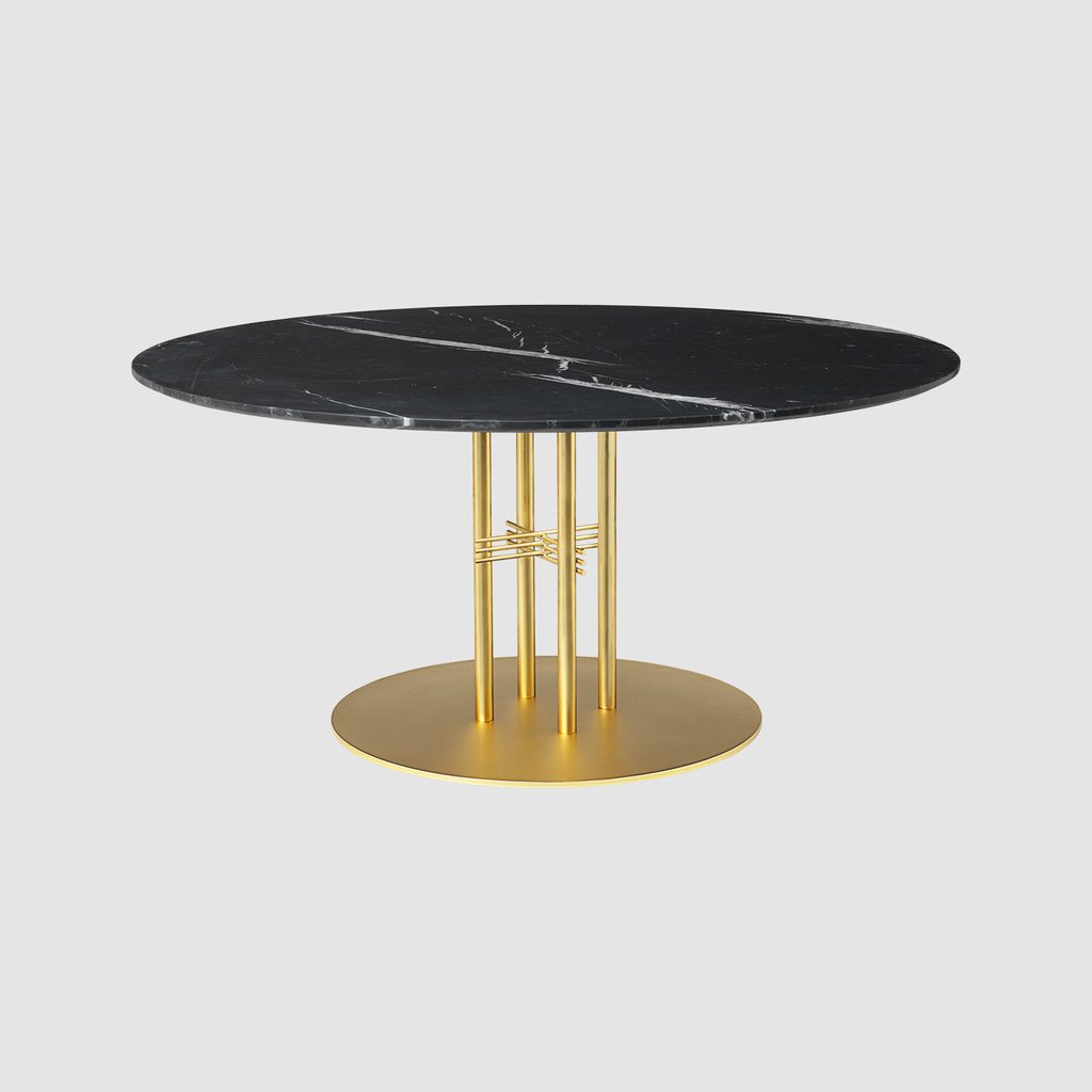 TS Column - Lounge table - Dia. 130 - Brass base