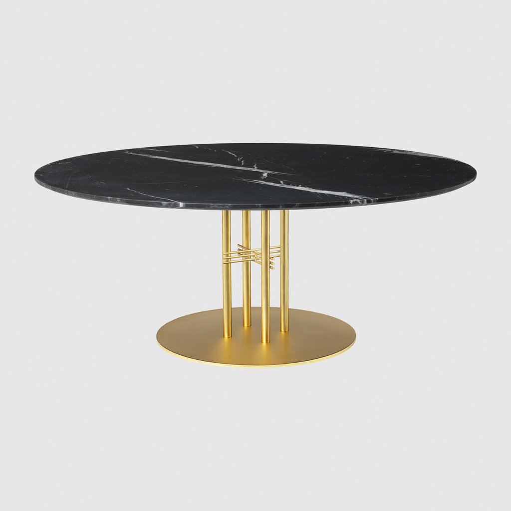 TS Column - Lounge table - Dia. 150 - Brass base