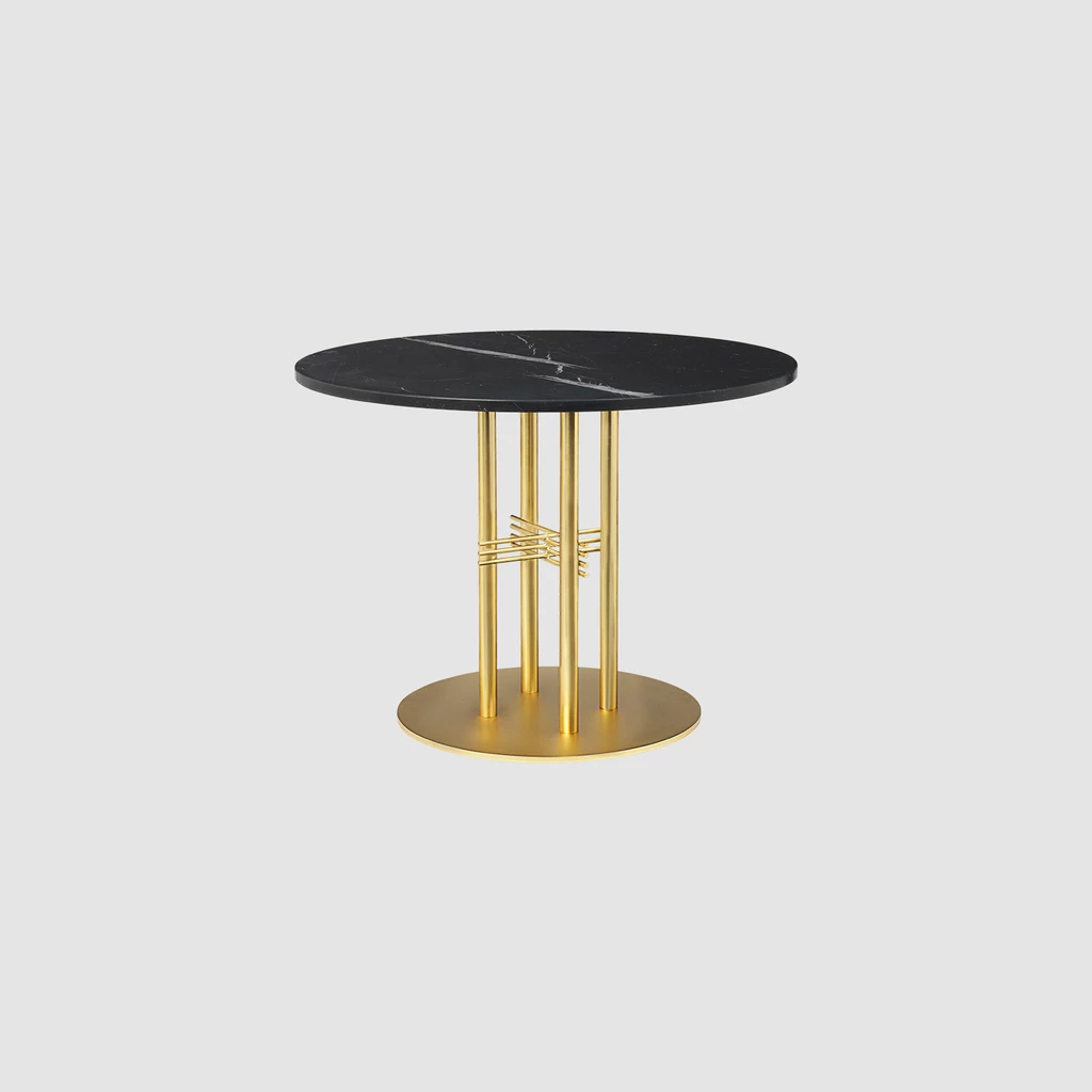 TS Column - Lounge table - Dia. 80 - Brass base